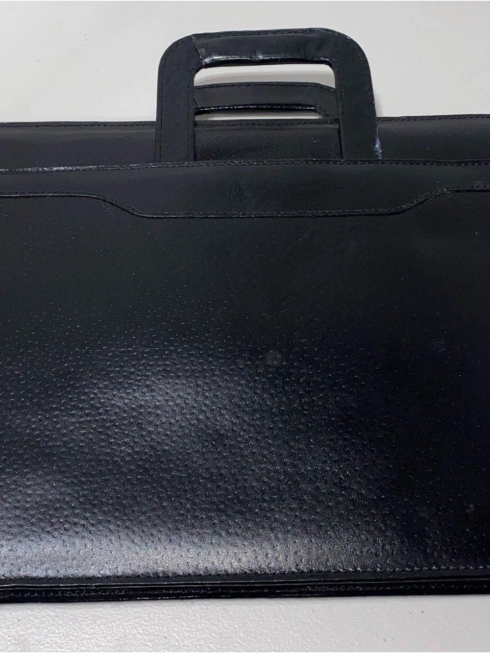 Professional Black Briefcase Satchel with Pull Up Handle NWOT